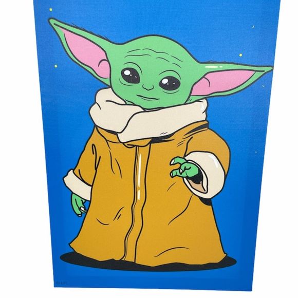 Star Wars Baby Yoda Picture, 12.75x23.5 Inches - Picture 3 of 5